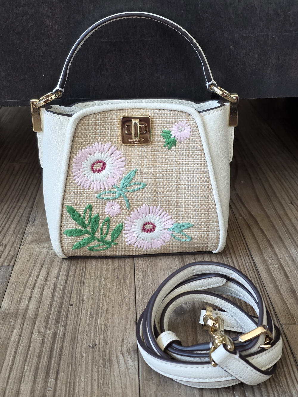 Kate Spade Phoebe Straw Mini Top Handle Crossbody